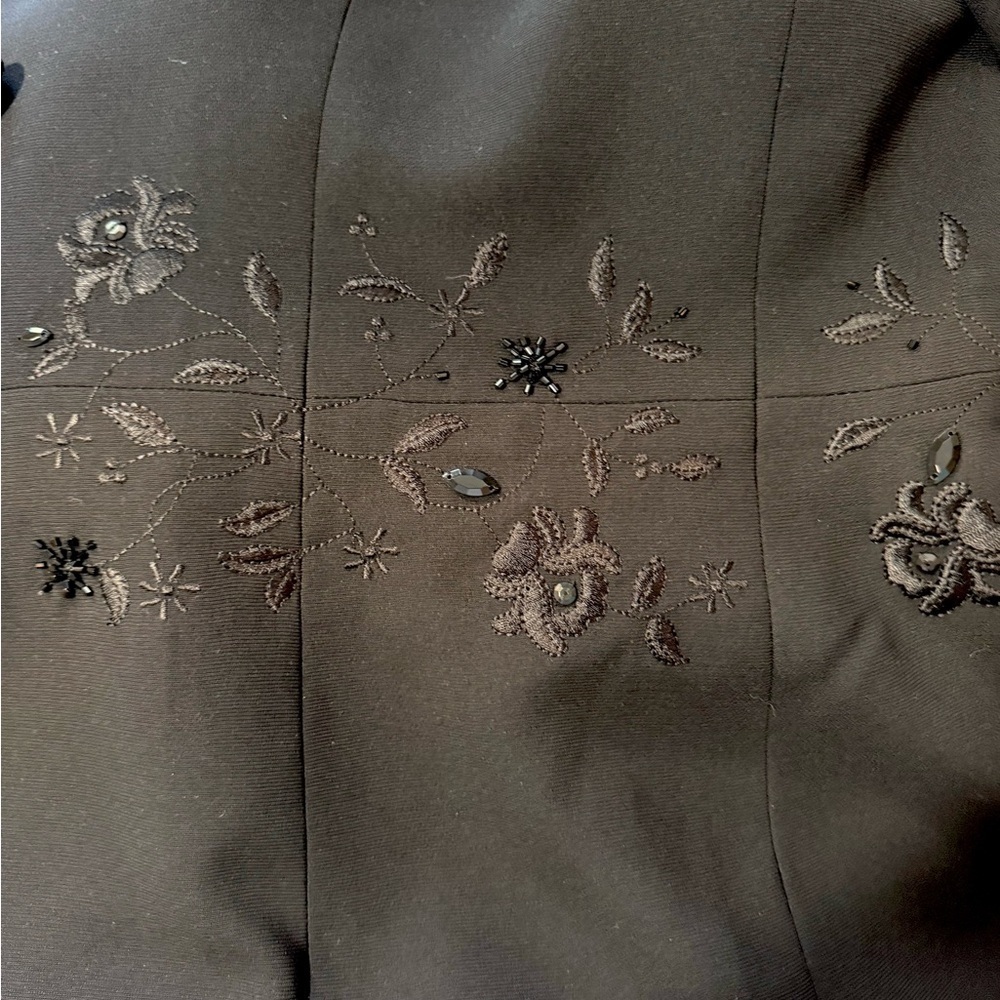 Nipon Boutique Stunning Black Embroidered Suit - Picture 10 of 14